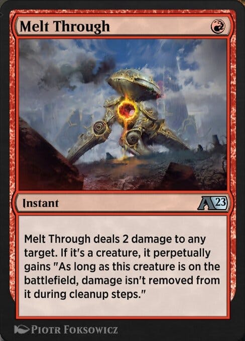 Magic the Gathering Card - Melt Through - MTG Circle