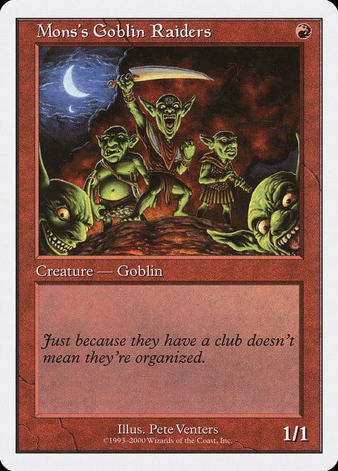 Magic the Gathering Card - Mons's Goblin Raiders - MTG Circle