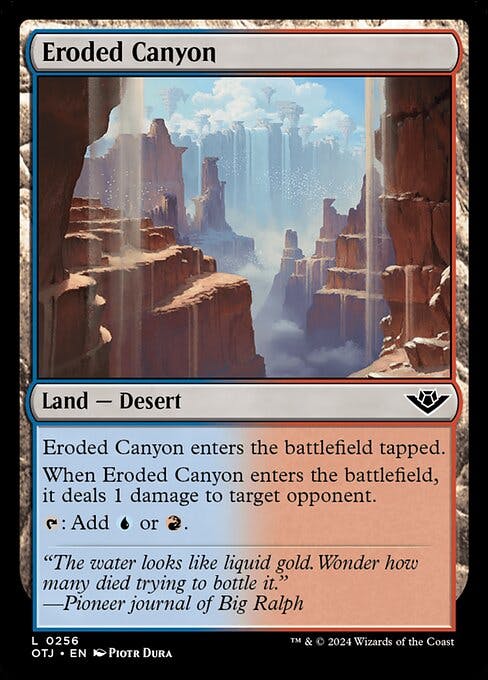 Magic the Gathering Card - Eroded Canyon - MTG Circle