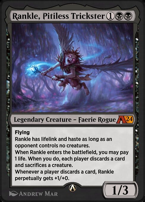 Magic the Gathering Card - Rankle, Pitiless Trickster - MTG Circle