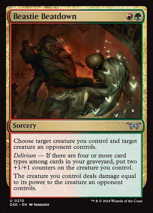 Magic the Gathering Card - Beastie Beatdown - MTG Circle