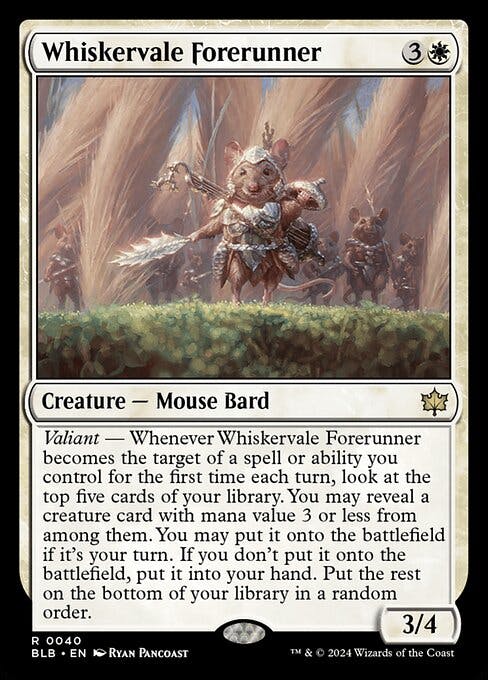 Magic the Gathering Card - Whiskervale Forerunner - MTG Circle