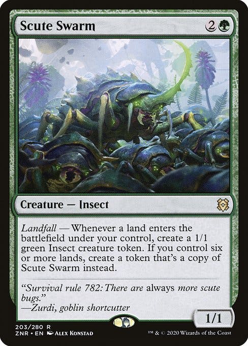 Magic the Gathering Card - Scute Swarm - MTG Circle