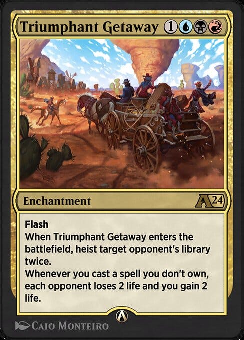 Magic the Gathering Card - Triumphant Getaway - MTG Circle