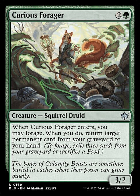 Magic the Gathering Card - Curious Forager - MTG Circle