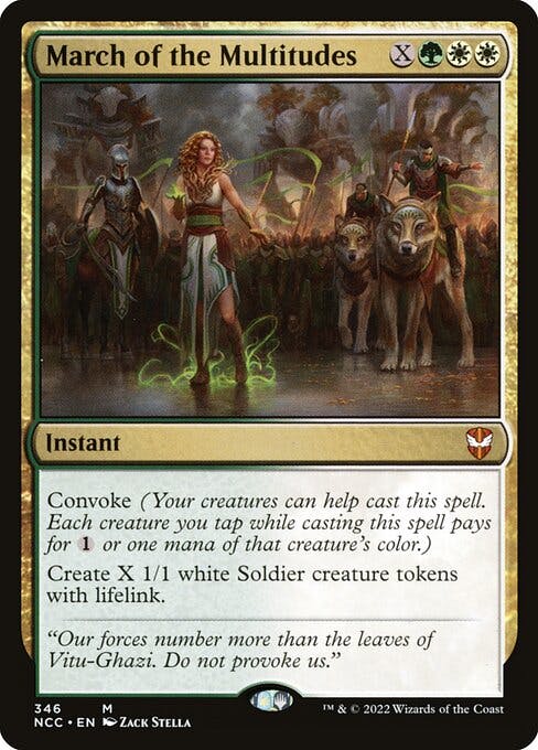 Magic the Gathering Card - March of the Multitudes - MTG Circle