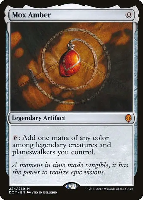 Magic the Gathering Card - Mox Amber - MTG Circle