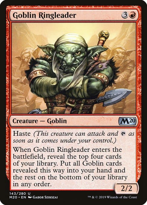 Magic the Gathering Card - Goblin Ringleader - MTG Circle