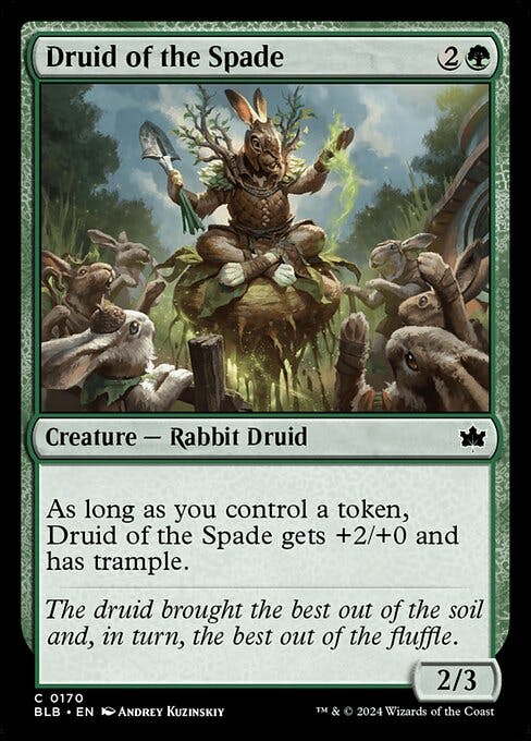 Magic the Gathering Card - Druid of the Spade - MTG Circle