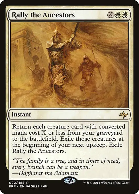 Magic the Gathering Card - Rally the Ancestors - MTG Circle