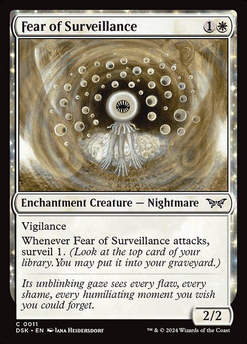 Magic the Gathering Card - Fear of Surveillance - MTG Circle