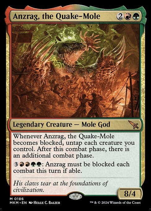 Magic the Gathering Card - Anzrag, the Quake-Mole - MTG Circle