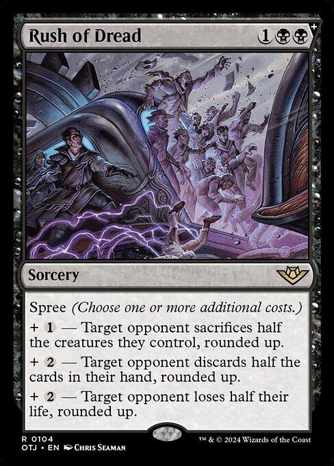 Magic the Gathering Card - Rush of Dread - MTG Circle