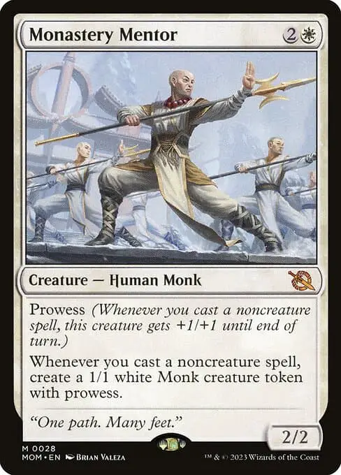 Magic the Gathering Card - Monastery Mentor - MTG Circle