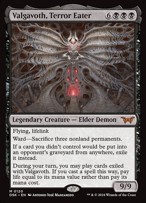 Magic the Gathering Card - Valgavoth, Terror Eater - MTG Circle