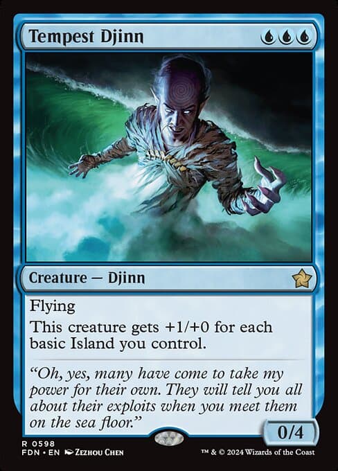 Magic the Gathering Card - Tempest Djinn - MTG Circle