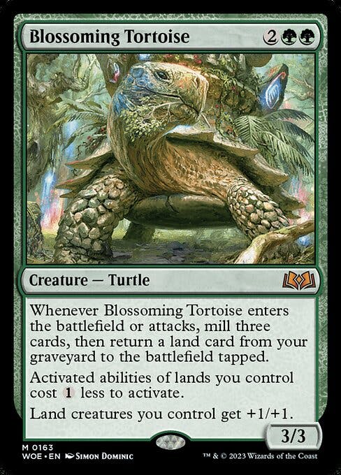 Magic the Gathering Card - Blossoming Tortoise - MTG Circle