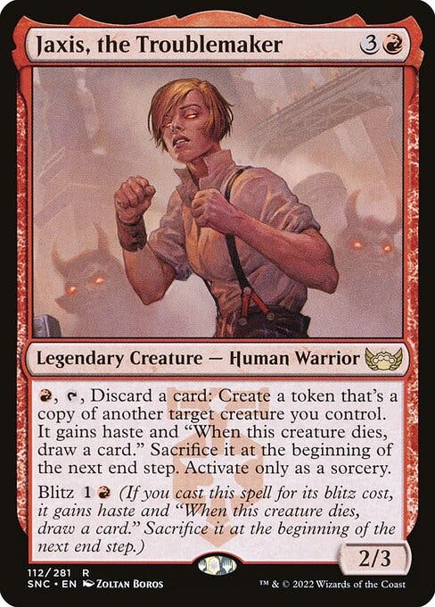 Magic the Gathering Card - Jaxis, the Troublemaker - MTG Circle