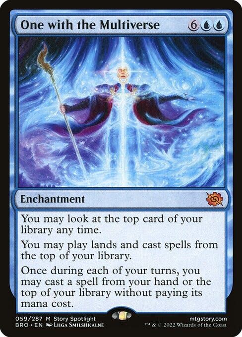 Magic the Gathering Card - One with the Multiverse - MTG Circle