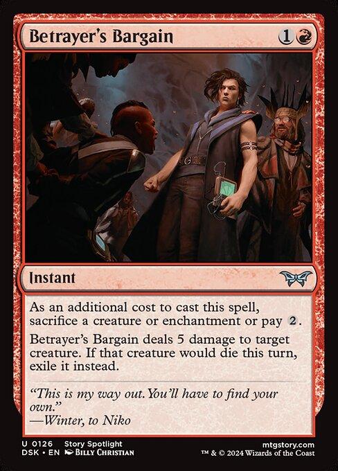 Magic the Gathering Card - Betrayer's Bargain - MTG Circle