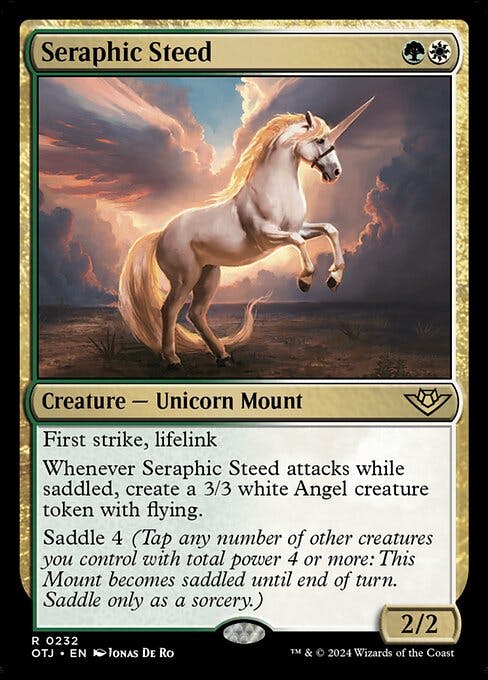 Magic the Gathering Card - Seraphic Steed - MTG Circle