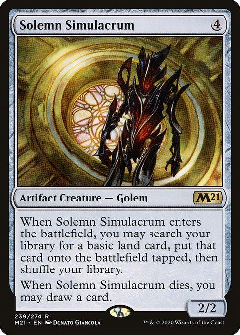 Magic the Gathering Card - Solemn Simulacrum - MTG Circle