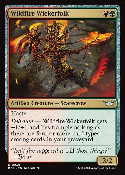 Magic the Gathering Card - Wildfire Wickerfolk - MTG Circle