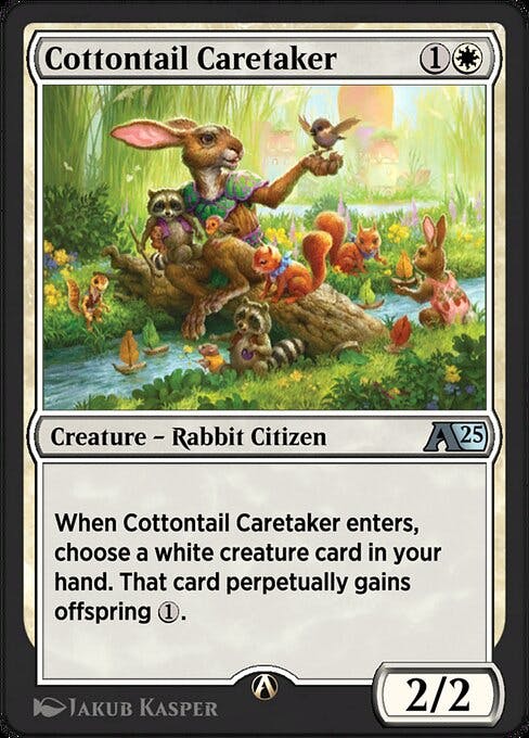 Magic the Gathering Card - Cottontail Caretaker - MTG Circle