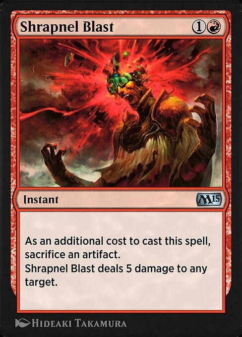 Magic the Gathering Card - Shrapnel Blast - MTG Circle