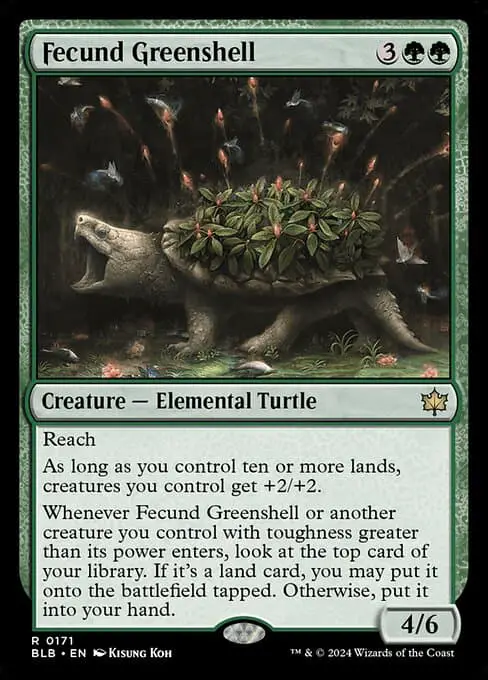 Magic the Gathering Card - Fecund Greenshell - MTG Circle