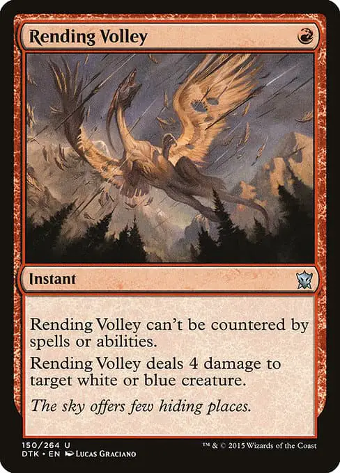 Magic the Gathering Card - Rending Volley - MTG Circle