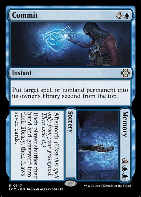 Magic the Gathering Card - Commit // Memory - MTG Circle