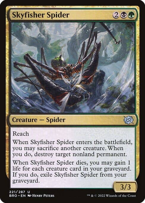Magic the Gathering Card - Skyfisher Spider - MTG Circle