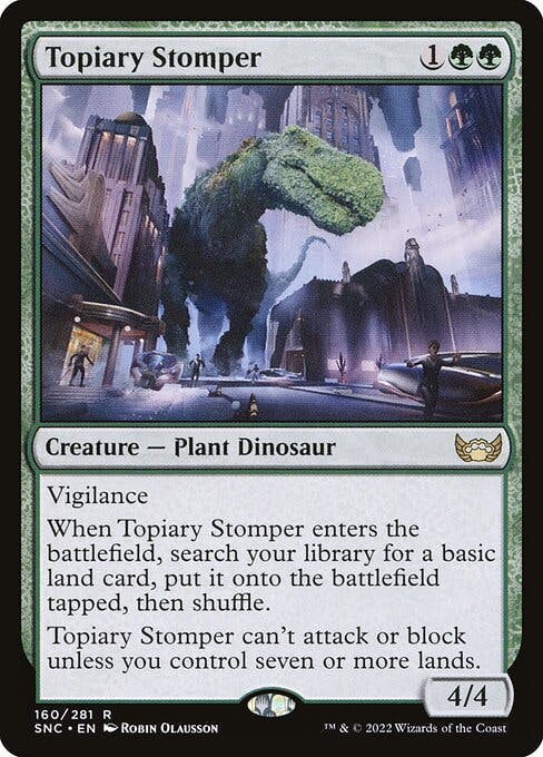 Magic the Gathering Card - Topiary Stomper - MTG Circle