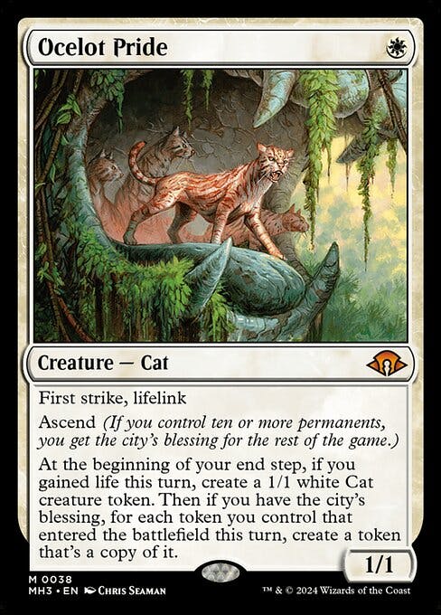 Magic the Gathering Card - Ocelot Pride - MTG Circle