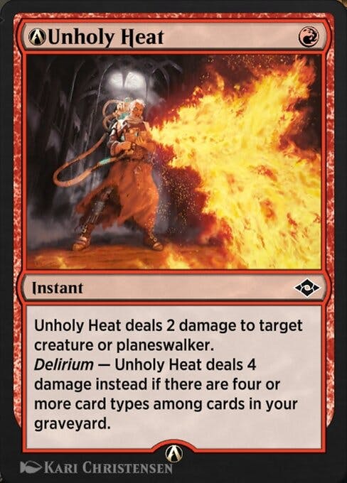 Magic the Gathering Card - A-Unholy Heat - MTG Circle