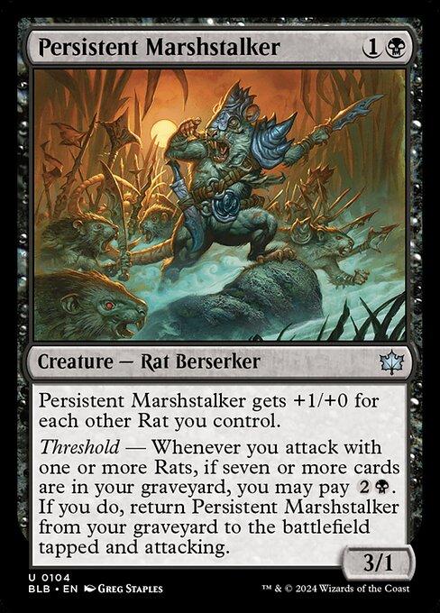 Magic the Gathering Card - Persistent Marshstalker - MTG Circle