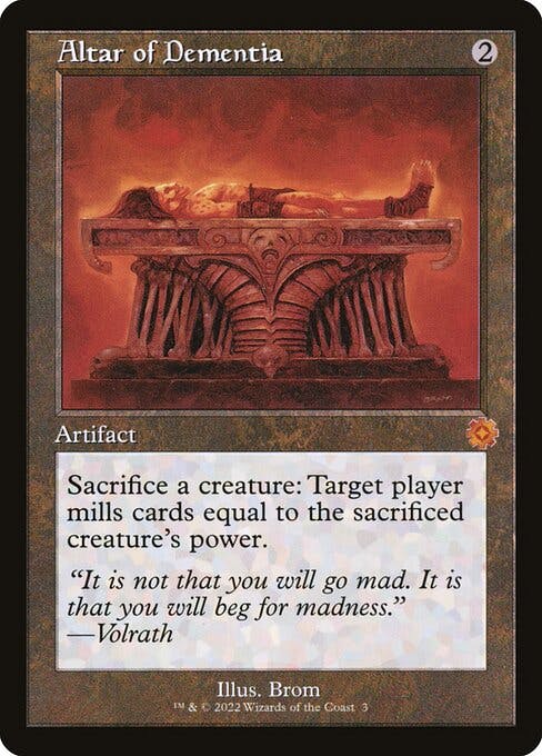 Magic the Gathering Card - Altar of Dementia - MTG Circle