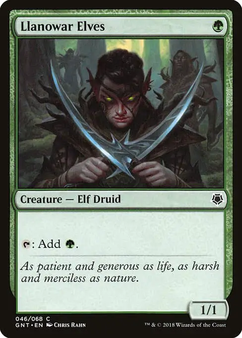 Magic the Gathering Card - Llanowar Elves - MTG Circle