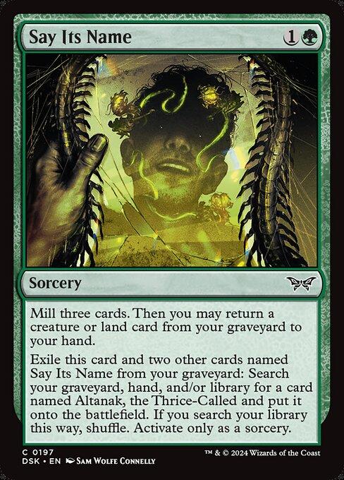 Magic the Gathering Card - Say Its Name - MTG Circle