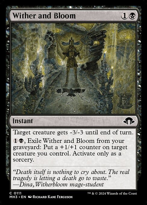 Magic the Gathering Card - Wither and Bloom - MTG Circle