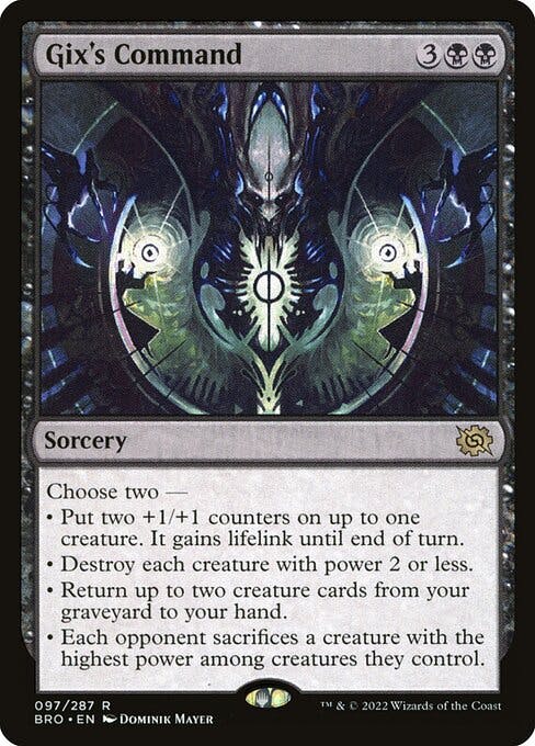 Magic the Gathering Card - Gix's Command - MTG Circle