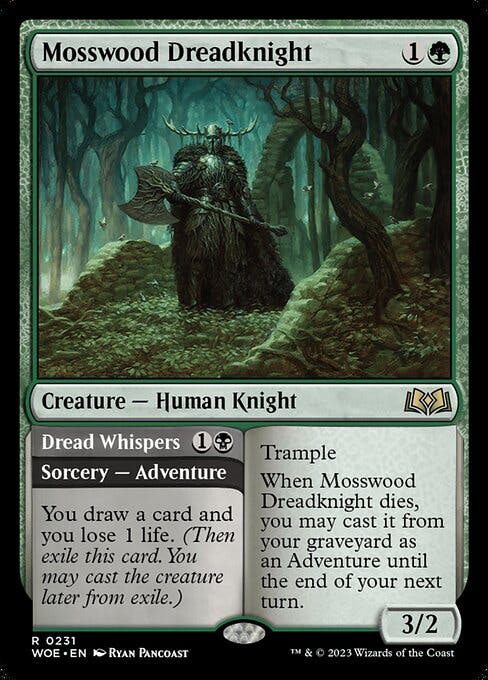 Magic the Gathering Card - Mosswood Dreadknight - MTG Circle