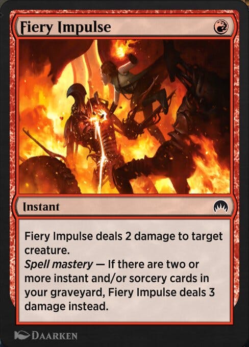 Magic the Gathering Card - Fiery Impulse - MTG Circle