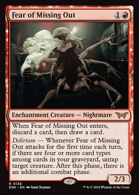 Magic the Gathering Card - Fear of Missing Out - MTG Circle