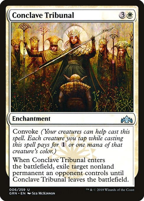 Magic the Gathering Card - Conclave Tribunal - MTG Circle