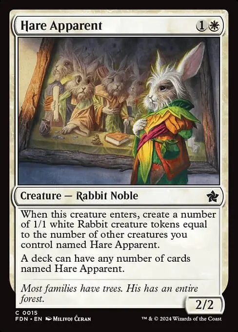 Magic the Gathering Card - Hare Apparent - MTG Circle