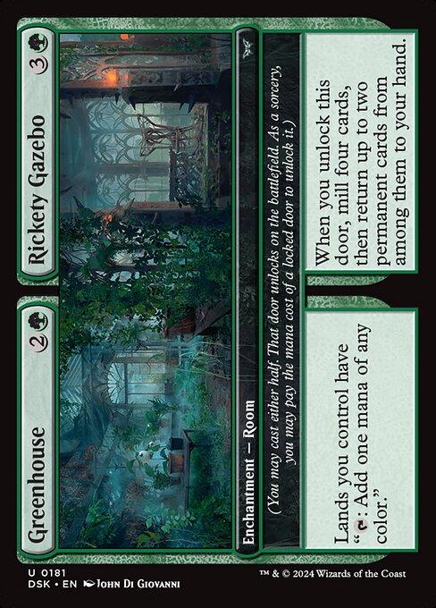 Magic the Gathering Card - Greenhouse // Rickety Gazebo - MTG Circle