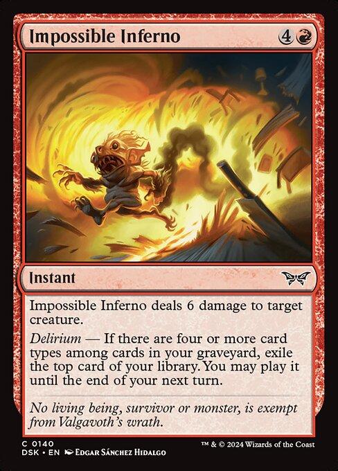 Magic the Gathering Card - Impossible Inferno - MTG Circle