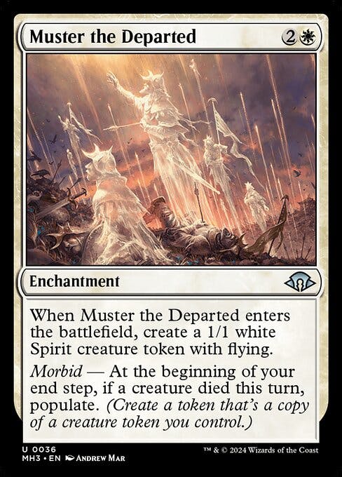 Magic the Gathering Card - Muster the Departed - MTG Circle